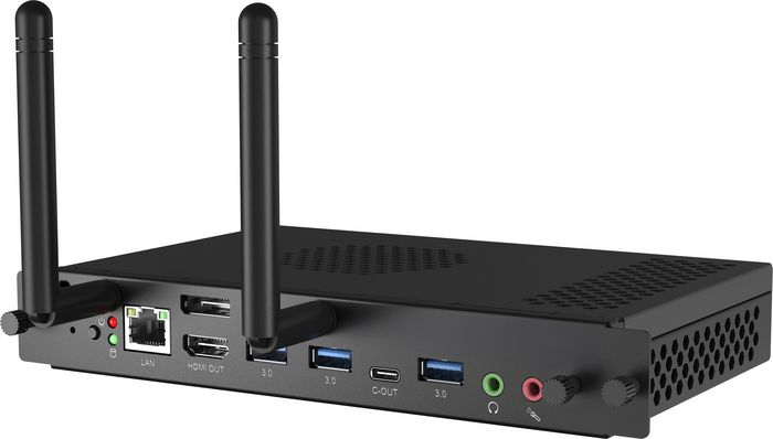 iiyama OPS Slot PC-Module avec processeur Intel Core i5-12450H, 8 Go RAM, 256 Go SSD, Windows 11 IoT, WiFi 6, Bluetooth, USB, HDMI, support UW5K