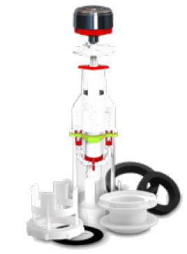 FOMINAYA Mécanisme de chasse d'eau Tyfon 10 avec base et accouplement FOMINAYA Mécanisme de chasse d'eau Tyfon 10 avec base et accouplement