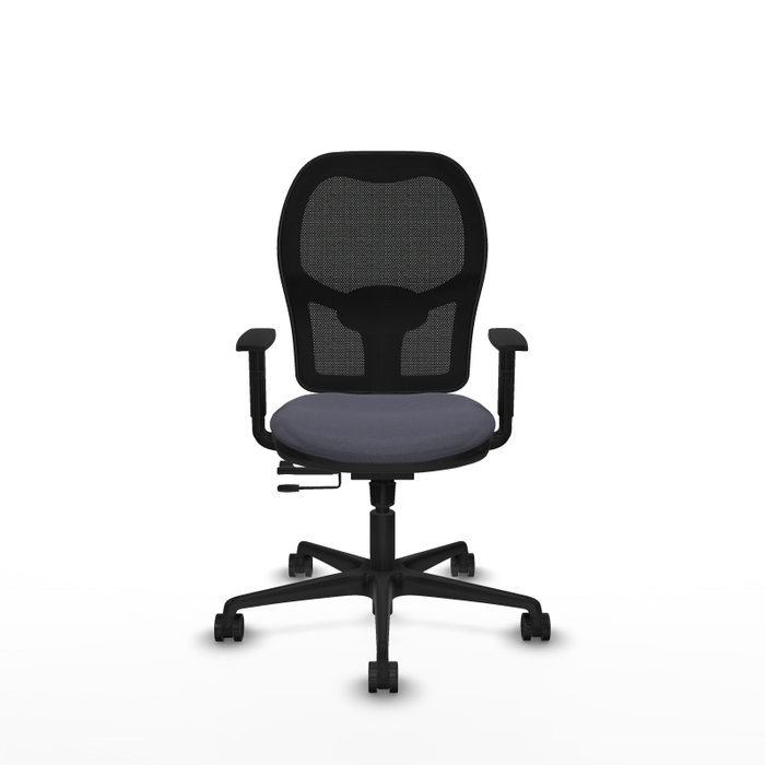 Chaise Jorquera Synchrone/Traslack tissu Gris foncé Maille Noir Base en nylon noir Accoudoir 1D Sans appui-tête Roulettes 65mm nylon Chaise Jorquera Synchrone/Traslack tissu Gris foncé Maille Noir Base en nylon noir Accoudoir 1D Sans appui-tête Roulettes 65mm nylon