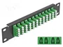 DELOCK Panneau de brassage à fibre optique LC Quad noir 10 pouces 1U