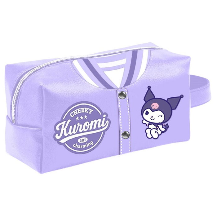 Karactermania Hello Kitty Kuromi Varsity Neceser de Viaje Brick PLUS, Malva 13X27X13 CM