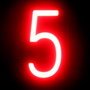 Green Ice Lettre LED Néon 5 (90x161x38 mm)