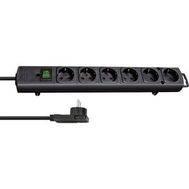 Brennenstuhl Regleta 6 tomas Comfort-Line Plus noir 2m