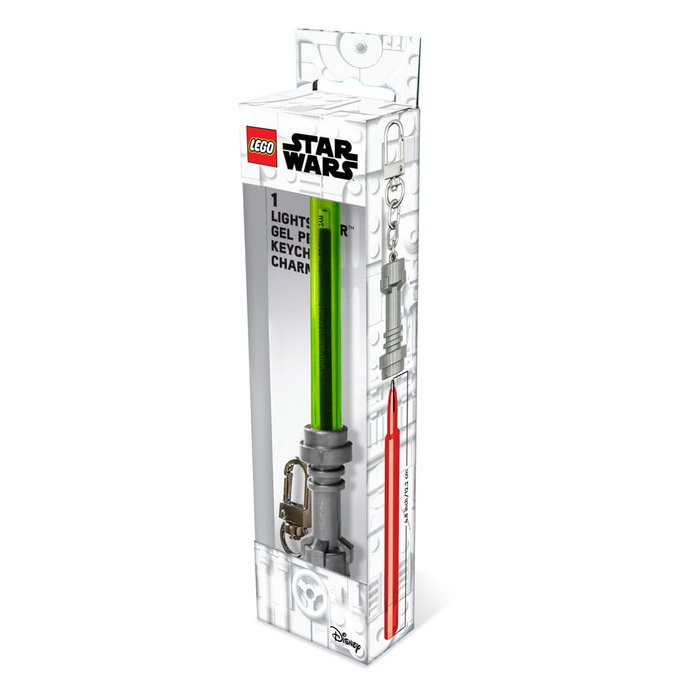 LEGO Star Wars stylo à bille à encre gel avec porte-clés lego Vert citron LEGO Star Wars stylo à bille à encre gel avec porte-clés lego Vert citron