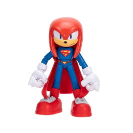 JAKKS PACIFIC Figurine Knuckles Superman Sonic 13 cm 22 Points d'Articulation