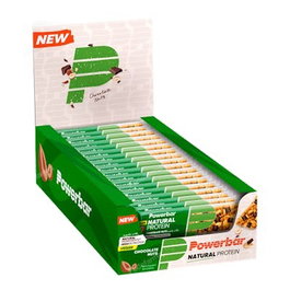 POWER BAR NATURAL PROTEINA Chocolat et Noix, Lot de 18 Barres