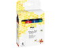 Kreul Set de 4 feutres de peinture pour bougies, couleurs de base
