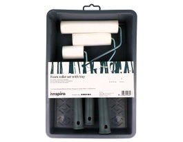 Innspiro Set de 3 rouleaux en mousse de 5, 10 et 15 cm avec bac