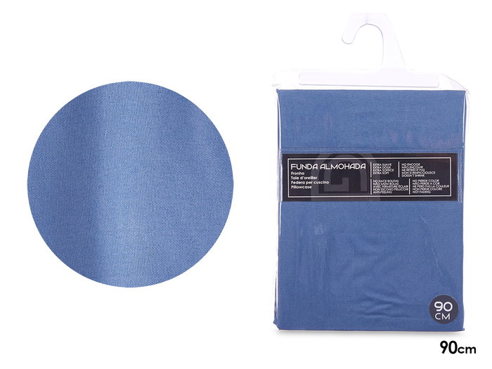 Giftdecor Housse de Coussin 90x45 cm Bleu en Polyester – Extra Doux (Set de 24) Giftdecor Housse de Coussin 90x45 cm Bleu en Polyester – Extra Doux (Set de 24)
