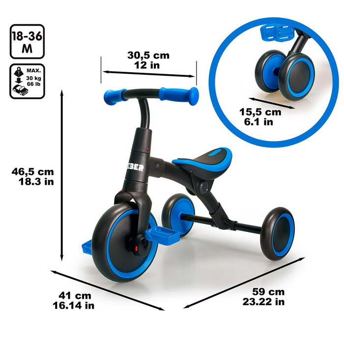 FEBER Evolutive Bike 2 en 1