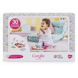 Corolle - Coffret de dinette Ma Dinette Thé et Goûter - 30 accessoires pour poupon - Dès 18 mois