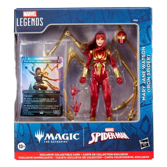 Hasbro Marvel Legends Mary Jane Watson (Iron Spider) - 15 cm avec carte Magic: The Gathering