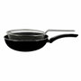 Menastyl Poêle à frire en acier émaillé Noir 26 cm