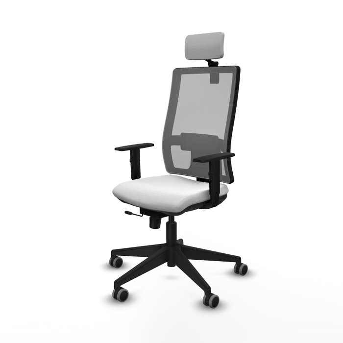 Piqueras y Crespo Chaise de Bureau Horna Traslack - Blanche/Grise Piqueras y Crespo Chaise de Bureau Horna Traslack - Blanche/Grise