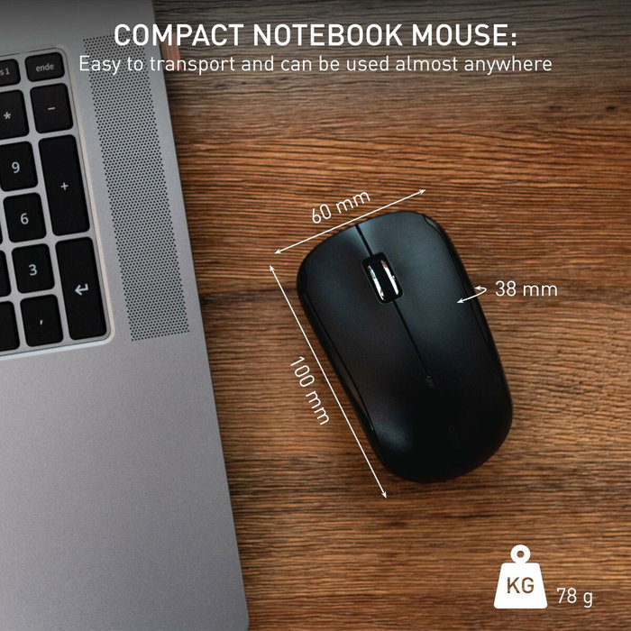 Cherry MW 2200 Souris sans fil ergonomique Noir Cherry MW 2200 Souris sans fil ergonomique Noir