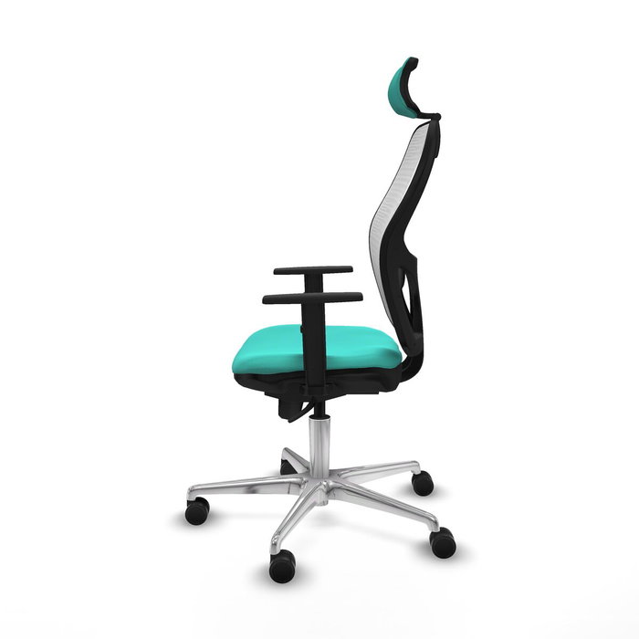 Piqueras y Crespo Chaise de Bureau avec Appui-tête Jorquera 1D086N2 Turquoise