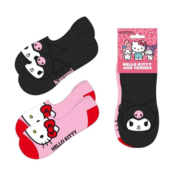 Cerdá - Pack de 5 paires de chaussettes pour enfants Pinkies Hello Kitty - Coloris assortis - À partir de 3 ans