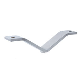 Q&Q Pata de metal V Master H40 Cromo para sofás y muebles