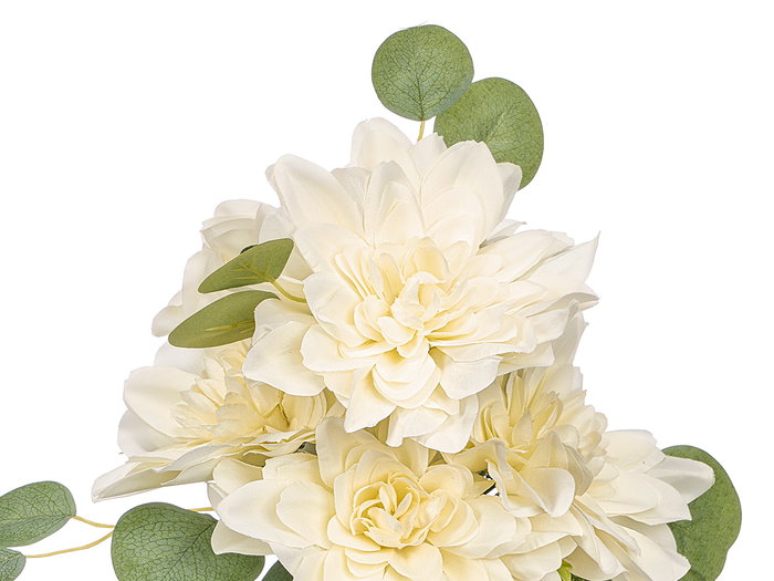 Ibergarden Ramo 5 Fleurs Blanches Ouvertes 39 cm Plastique (Set de 12)