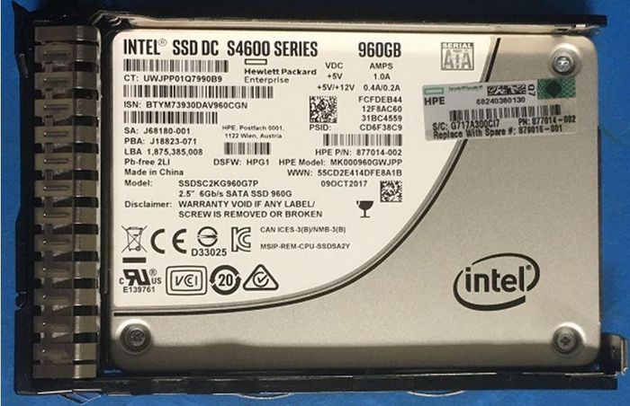 Hewlett Packard Enterprise SSD MU 960GB 2.5" SATA III - Disque dur SSD pour serveur, usage mixte haute performance Hewlett Packard Enterprise SSD MU 960GB 2.5" SATA III - Disque dur SSD pour serveur, usage mixte haute performance