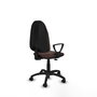 PIQUERAS Y CRESPO Chaise de bureau Algarra similicuir marron foncé