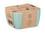 VESSIA Set de 4 Tazas Menta 410ml en Porcelaine