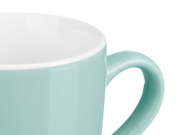 VESSIA Set de 4 Tazas Menta 410ml en Porcelaine