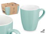 VESSIA Set de 4 Tazas Menta 410ml en Porcelaine