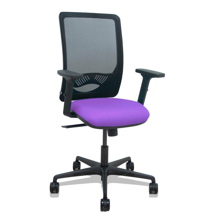 PIQUERAS Y CRESPO Chaise Zulema Synchro Violet et Noir avec Accoudoirs 2D PIQUERAS Y CRESPO Chaise Zulema Synchro Violet et Noir avec Accoudoirs 2D
