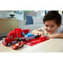 Mattel Mack Supercamion transformable Disney Pixar Cars avec Guido et piste de préparation