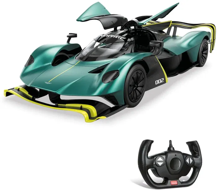Mondo Motors Voiture télécommandée Aston Martin Valkyrie AMR Pro - Réplique 1:14 (35 cm) - Phares LED, portes papillon, direction précise 2.4 GHz - Jouet radiocommandé