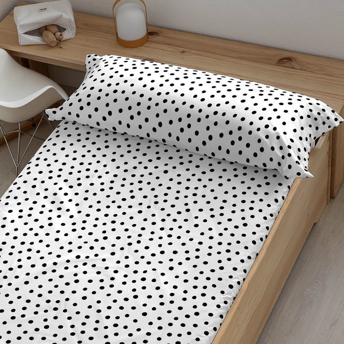Drap housse Kids&Cotton Kibo Noir 60x120cm Drap housse Kids&Cotton Kibo Noir 60x120cm