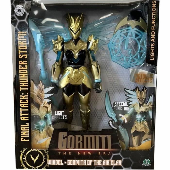 Gormiti Figurine articulée Windel avec attaque lumineuse Air - 27 cm