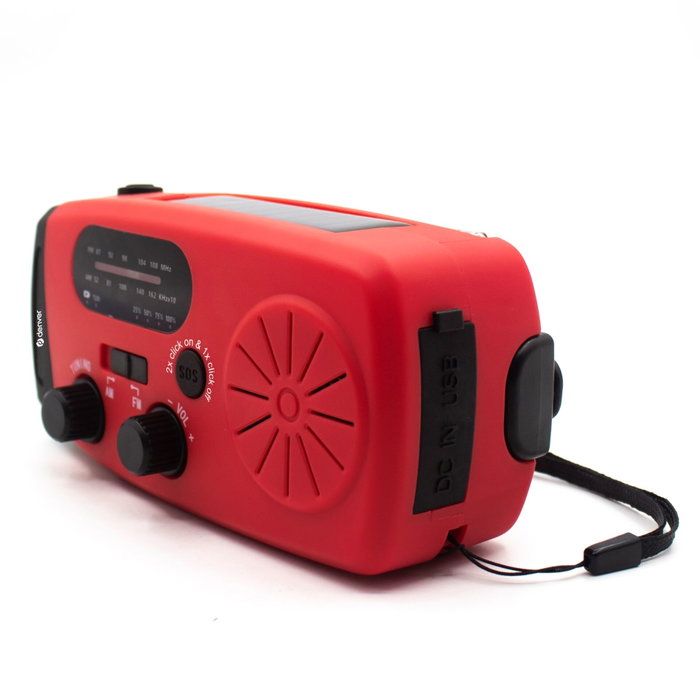 Denver SCR-2007 Radio avec panneau solaire et manivelle