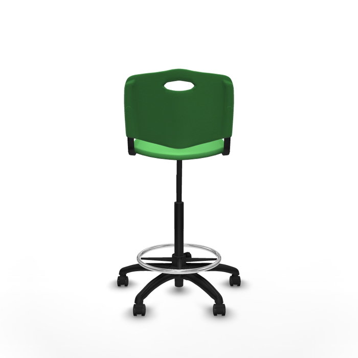 PIQUERAS Y CRESPO Tabouret Robledo Pivotant Vert sans accoudoirs