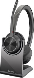 HP Voyager 4320 UC - Casque Bluetooth stéréo USB-A avec micro, station de charge et adaptateur USB-A BT700 - Noir