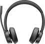 HP Poly Voyager 4320 UC Stereo USB-A avec adaptateur BT700 et socle de chargement, Noir