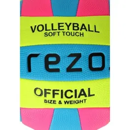 Rezo Ballon de Volleyball en PVC, Bicolore, Résistant et Léger, pour Hommes et Femmes