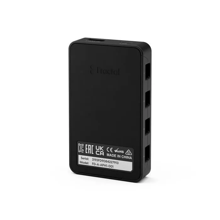 Fractal Design Adjust Pro Hub - Contrôleur de ventilateurs et éclairage ARGB PC - Gestion jusqu'à 16 appareils ARGB Gen 2 - Interface web - Connexion Micro-USB - Noir