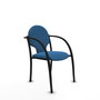Piqueras Y Crespo Chaise Hellín Bleu Clair avec Bras Fixes