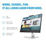 HP E24m G4 - Écran conférence USB-C FHD 24" avec webcam 5 Mpx rétractable, micros, haut-parleurs et charge 65 W - Certifié Zoom