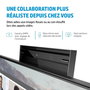HP E24m G4 - Écran conférence USB-C FHD 24" avec webcam 5 Mpx rétractable, micros, haut-parleurs et charge 65 W - Certifié Zoom