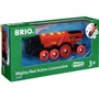 BRIO 33592 Locomotive à Piles Rouge Puissante - Circuit de Train en Bois - Jouet pour Enfants Dès 3 Ans
