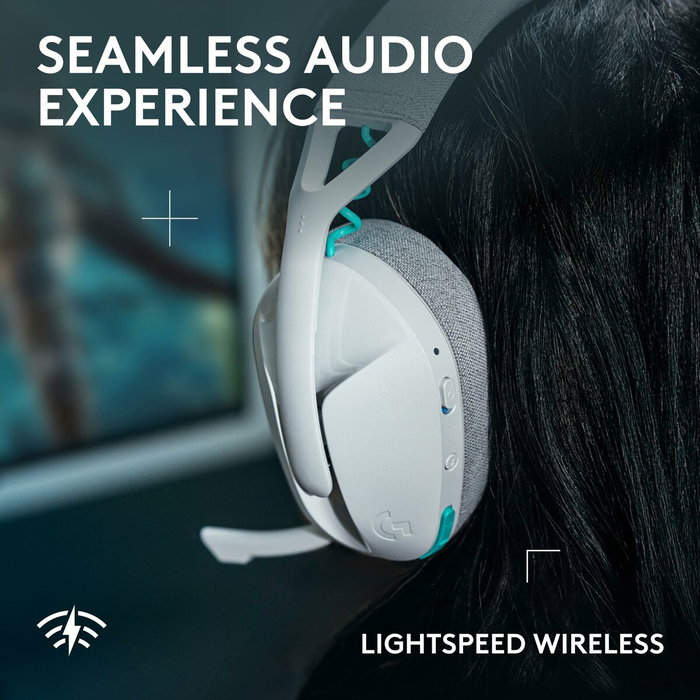 Logitech G G321 LIGHTSPEED Blanc Casque Gamer Sans Fil Bluetooth/LIGHTSPEED Edition Blanche Logitech G G321 LIGHTSPEED Blanc Casque Gamer Sans Fil Bluetooth/LIGHTSPEED Edition Blanche