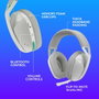 Logitech G G321 LIGHTSPEED Blanc Casque Gamer Sans Fil Bluetooth/LIGHTSPEED Edition Blanche