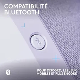 Logitech G G321 Lightspeed - Casque Gamer Sans Fil (Bluetooth) - Micro Flip-Up - 20h Autonomie - Confortable 210g - Blanc