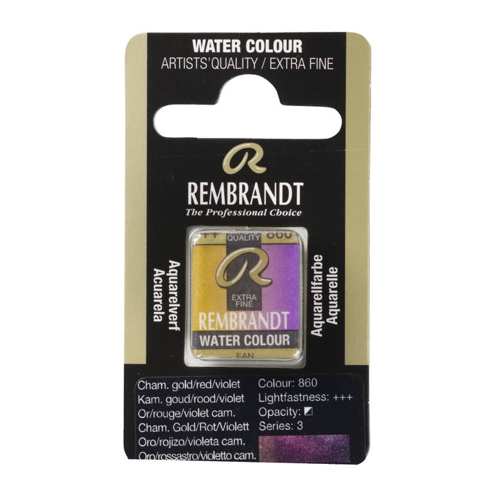 Rembrandt Aquarelle en Pastille Oro/Rojizo/Violeta Camaleón 860 Rembrandt Aquarelle en Pastille Oro/Rojizo/Violeta Camaleón 860