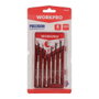 Workpro Jeu de 6 tournevis de précision acier au carbone manches chromés pointes phosphatées 1,4-3,0 mm PH0-PH1