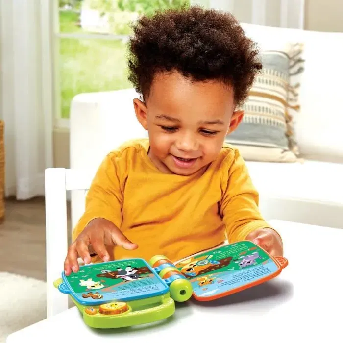 VTech Baby Livre Comptines des P'tits Loulous - Livre musical et interactif éducatif pour bébé de 6 à 36 mois avec 4 chansons et pages tournantes