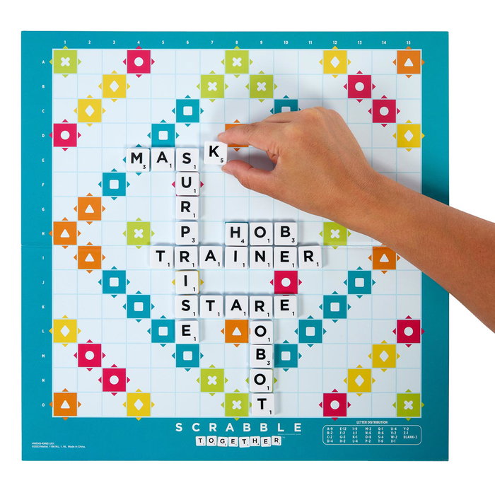 Mattel Games Jeu de société Scrabble Original en espagnol - Hxv99 - Amélioration du vocabulaire, à partir de 8 ans
